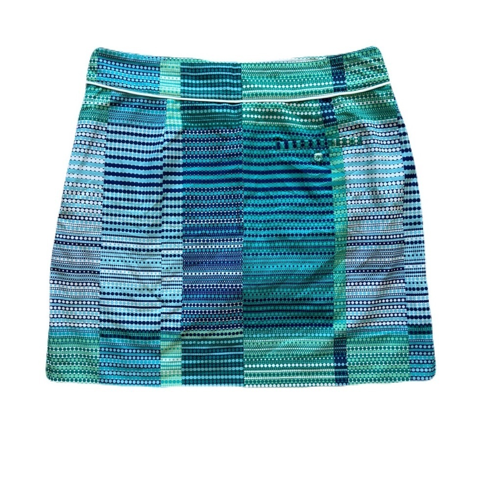 Women's EP Aline Golf Shirts Shorts Blue Green Casual Wear Athleisure Size 6 - Picture 2 of 6